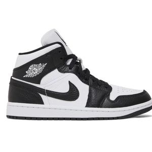 Air Jordan 1 Mid Split Black White